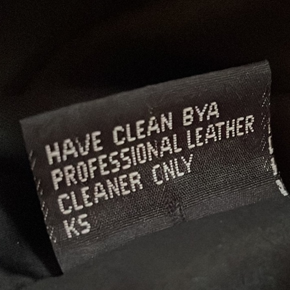 Leather Jacket w/ Hand Painted Cat Black Fringe Motorcycle Western Vintage Small - Picture 7 of 16